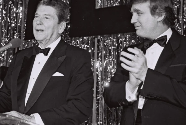 Donald Trump and Ronald Reagan in 1985. (BEI/Shutterstock)